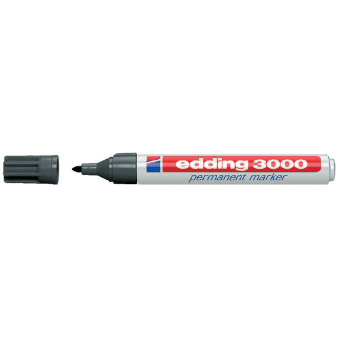 Viltstift edding 3000 rond 1.5-3mm grijs