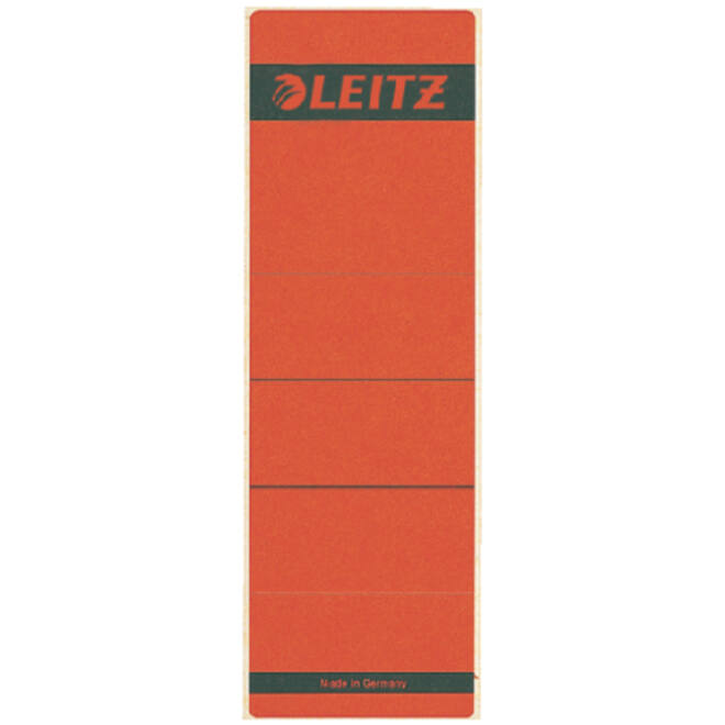 Rugetiket Leitz breed/kort 62x192mm zelfklevend rood