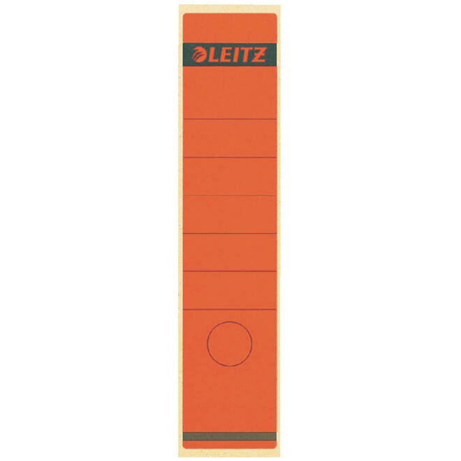 Rugetiket Leitz breed/lang 62x285mm zelfklevend rood
