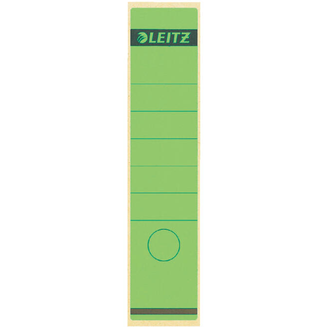 Rugetiket Leitz breed/lang 62x285mm zelfklevend groen