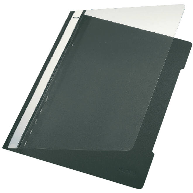 Snelhechter Leitz Standaard A4 gerecycled PP zwart