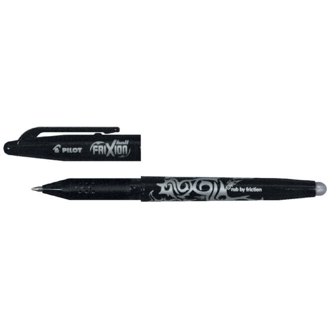 Rollerpen PILOT friXion medium zwart