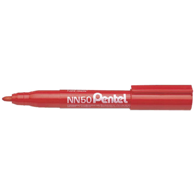 Viltstift Pentel NN50 rond 1.3-3mm rood