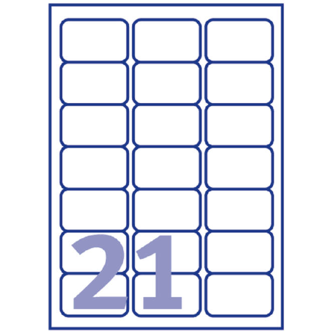 Etiket Avery J8160-40 63.5x38.1mm wit 840stuks