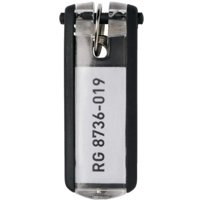 Sleutellabel Durable 1957 met ring zwart