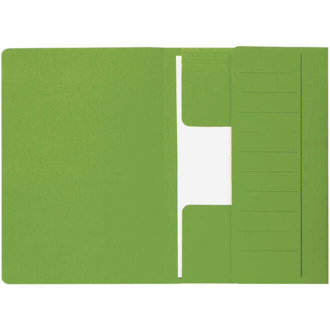 Dossiermap Djois Secolor Mammoet folio 3 kleppen 250gr recycled groen 50 stuks