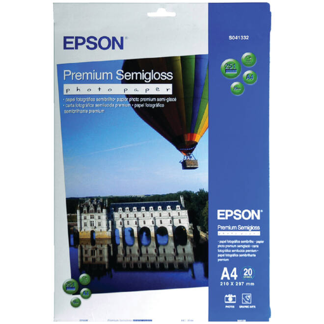 Inkjetpapier Epson S041332 A4 mat 251gr 20vel