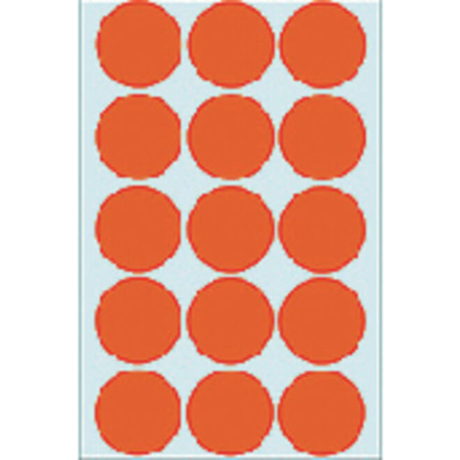 Etiket HERMA 2272 rond 32mm rood 480stuks