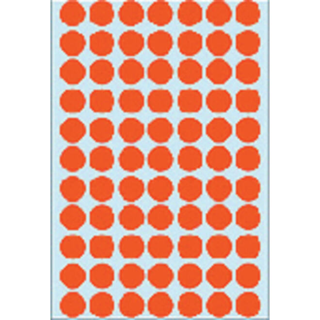 Etiket HERMA 2232 rond 13mm rood 2464stuks