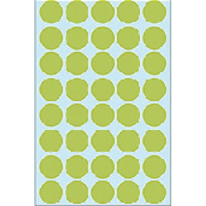 Etiket HERMA 2255 rond 19mm groen 1280stuks