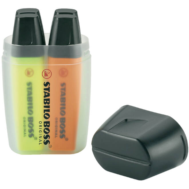 Markeerstift STABILO BOSS Original 70/4 assorti deskset à 4 stuks
