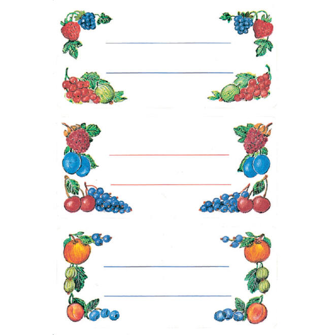 Etiket HERMA 3784 keuken fruit