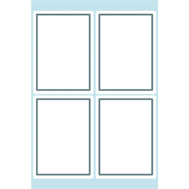 Etiket HERMA 5713 40x55mm schrift grijs kader 24stuks