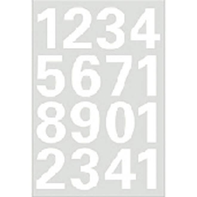 Etiket HERMA 4170 25mm getallen 0-9 wit