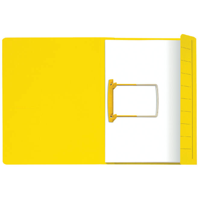 Clipmap Secolor A4 100% gerecycled karton 250gr geel verpakt per 50 stuks