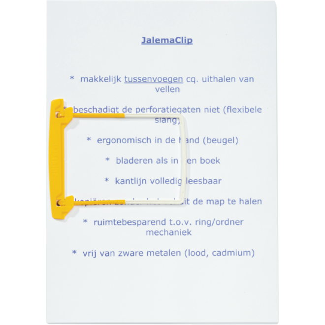 Bundelmechaniek Djois JalemaClip dekplaatjes geel 100 stuks