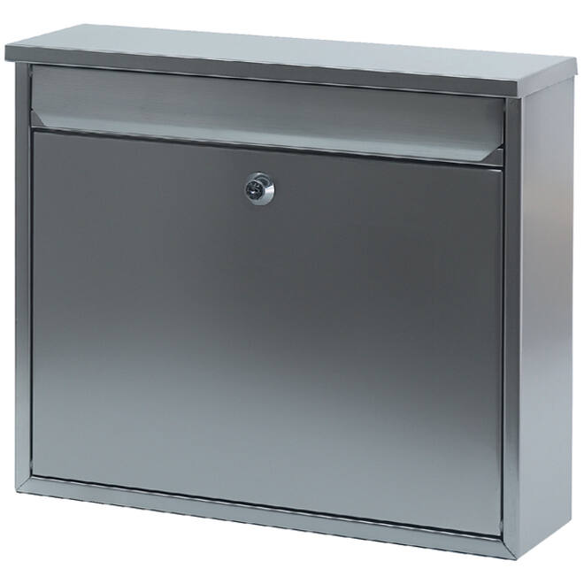 Wandbrievenbus mat RVS 36x10x31cm