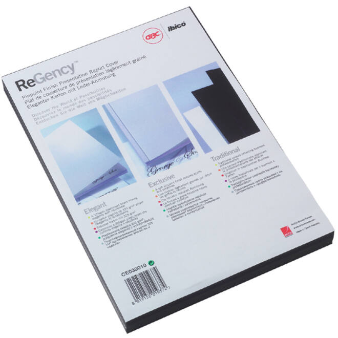 Voorblad GBC A4 chromo karton 250gr rood 100stuks