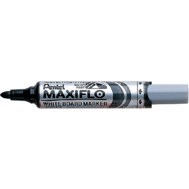 Viltstift Pentel MWL5M Maxiflo whiteboard rond 3mm zwart