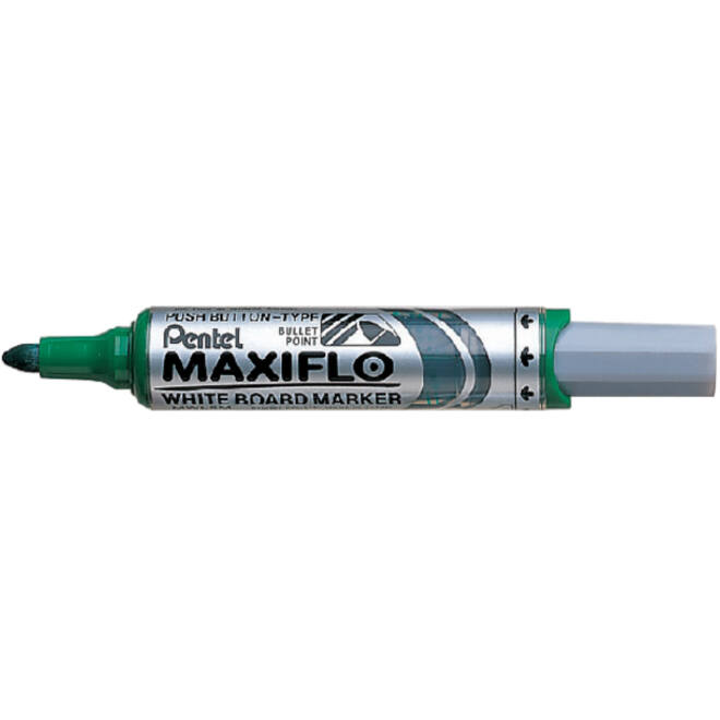 Viltstift Pentel MWL5M Maxiflo whiteboard rond 3mm groen