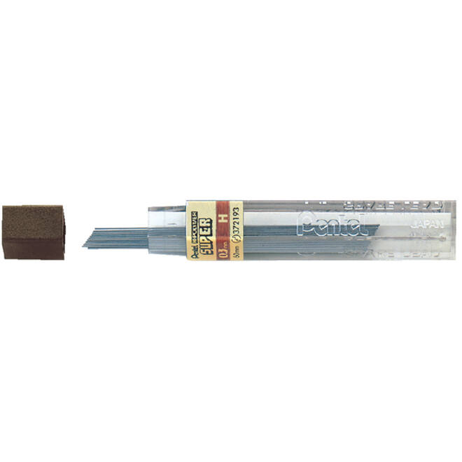 Potloodstift Pentel H 0.3mm zwart koker à 12 stuks