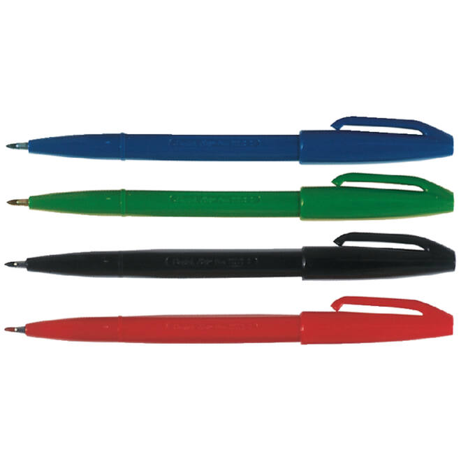 Fineliner Pentel Signpen S520 medium zwart