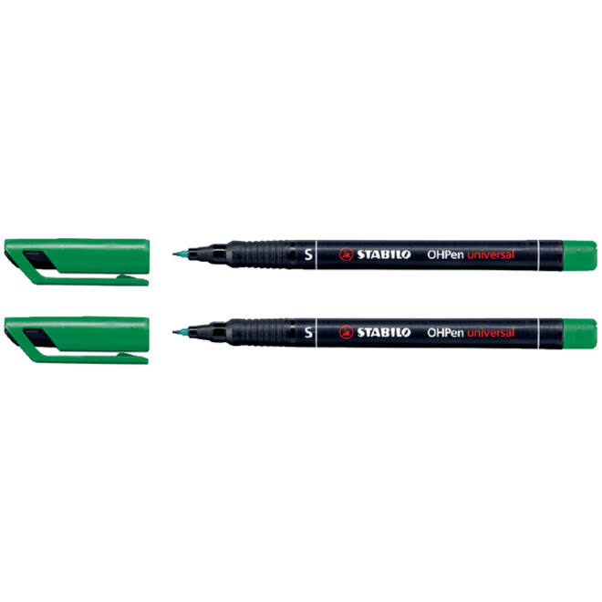 Viltstift STABILO OHpen 841/36 permanent rond superfijn groen