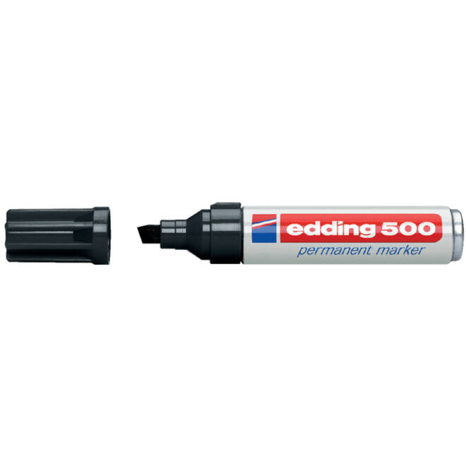 Viltstift edding 500 schuin 2-7mm zwart