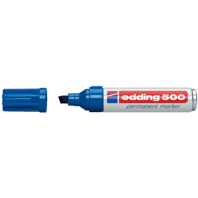 Viltstift edding 500 schuin 2-7mm blauw