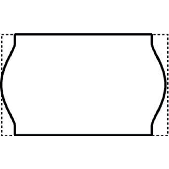 Prijsetiket 16x26mm Open-Data S14/Sato Judo afneembaar wit