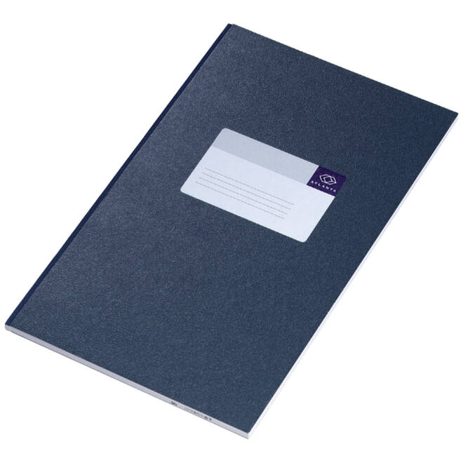 Notitieboek Djois Atlanta gelijmd 330x205mm 96 blz.blauw