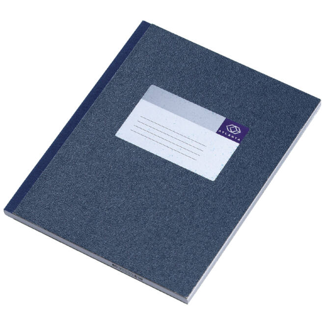 Notitieboek Djois Atlanta gelijmd 210x165mm 192 blz. blauw