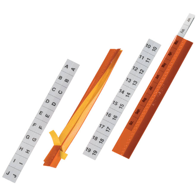 Tabstroken Durable zelfklevend glashelder 5x20cm
