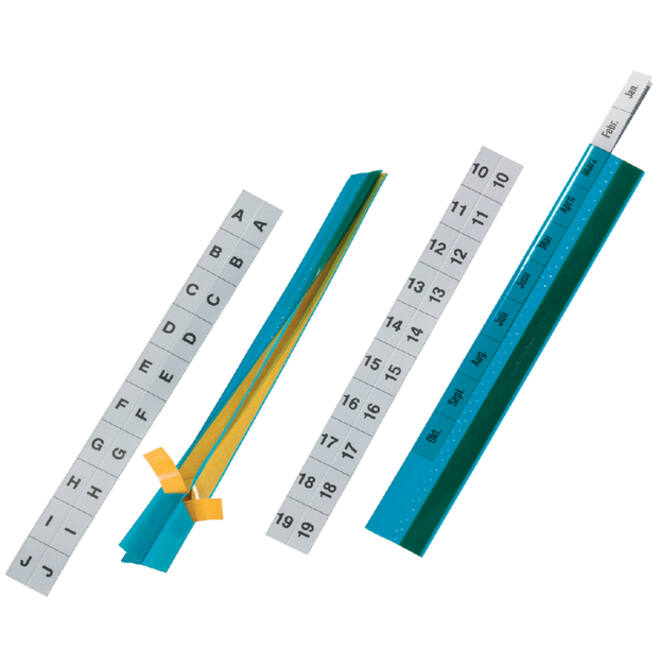 Tabstroken Durable zelfklevend glashelder 5x20cm