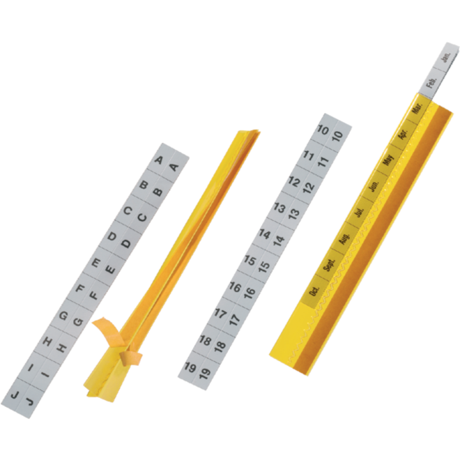 Tabstroken Durable zelfklevend glashelder 5x20cm
