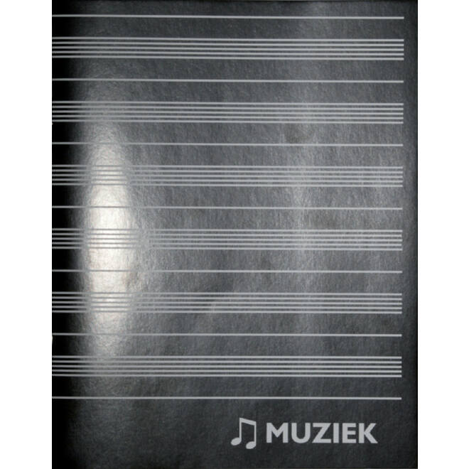 Muziekschrift Qbasic 165x210 36blz 70gr zwart