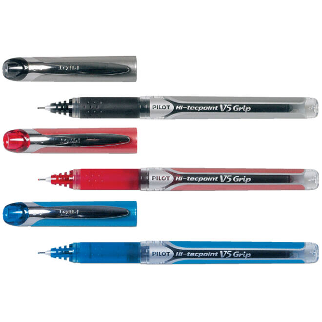 Rollerpen PILOT Hi-Tecpoint V5 Grip fijn rood