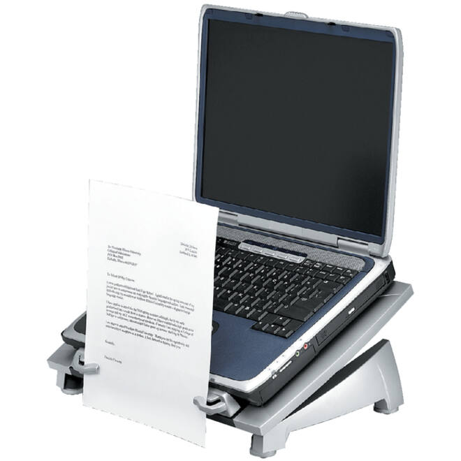 Laptopstandaard Fellowes Office Suites Plus zwart/grijs