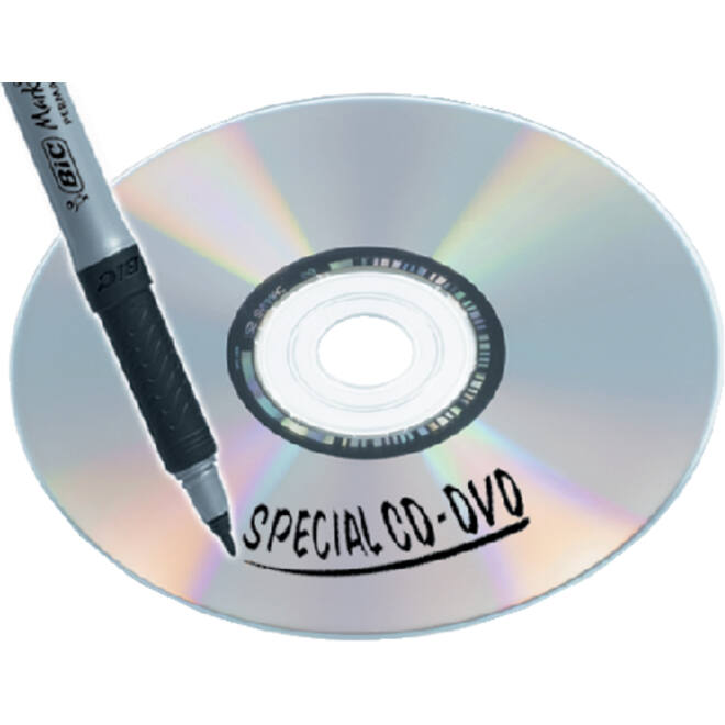 CD marker Bic ultra fijn zwart
