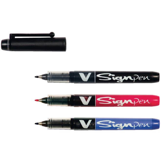 Fineliner PILOT V Signpen fijn zwart