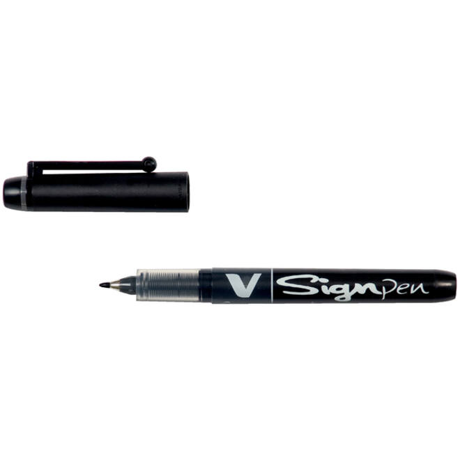 Fineliner PILOT V Signpen fijn zwart