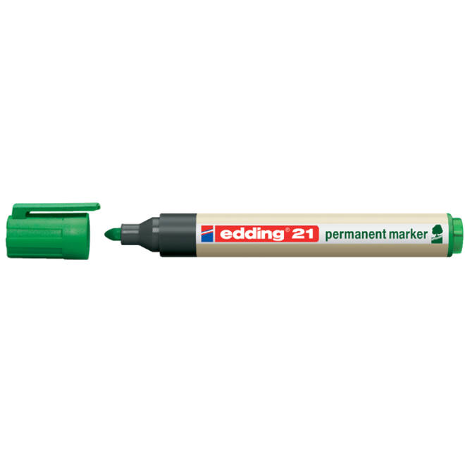 Viltstift edding 21 Ecoline rond groen 1.5-3mm