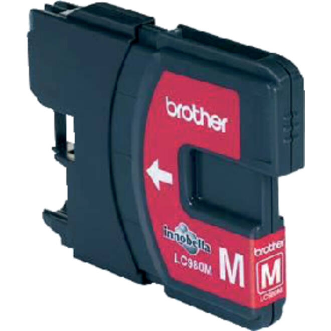 Inktcartridge Brother LC-980M rood