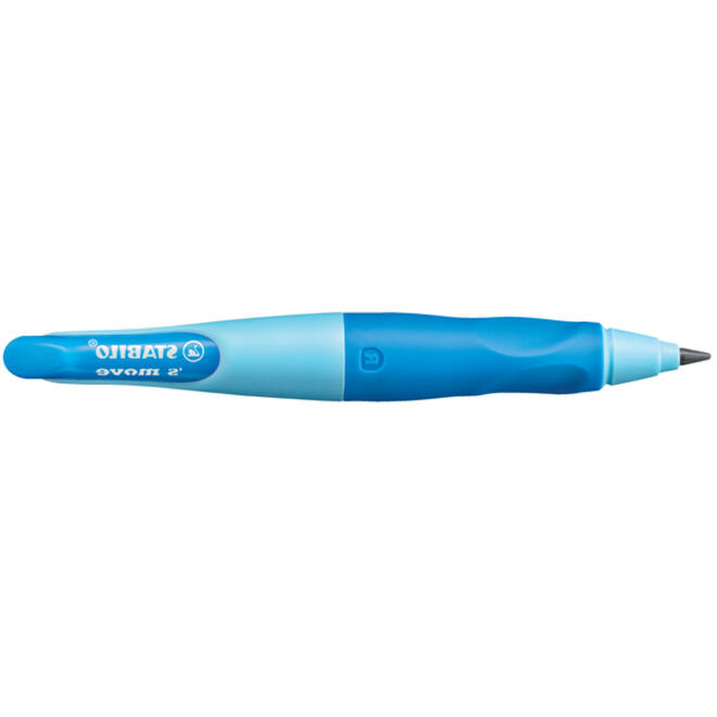 Vulpotlood STABILO Easyergo HB 3.15mm links blauw/donkerblauw incl puntenslijper blister à 1 stuk