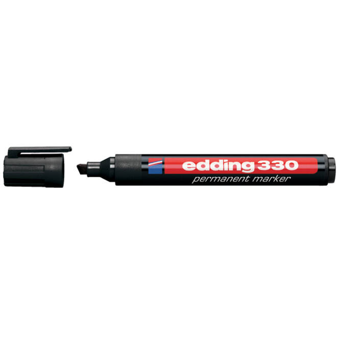 Viltstift edding 330 schuin 1.5-5mm zwart