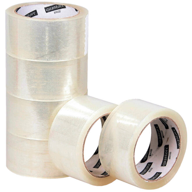 Verpakkingstape Quantore 50mmx60m PP transparant