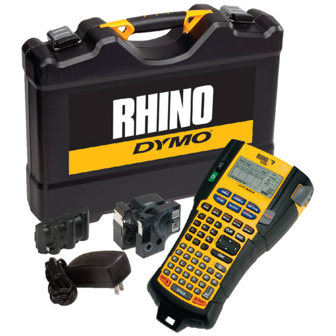 Labelprinter Dymo Rhino 5200 industrieel abc 19mm geel in koffer