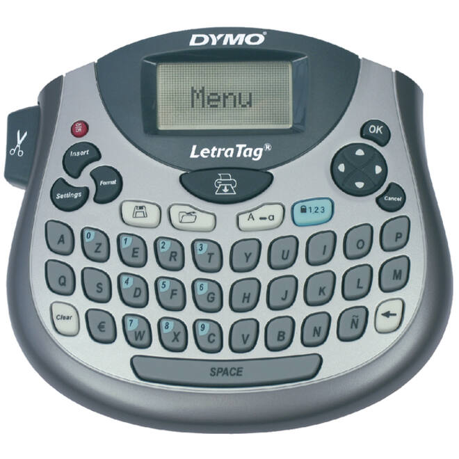 Labelprinter Dymo LetraTag 100T draagbaar azerty 12mm zilver
