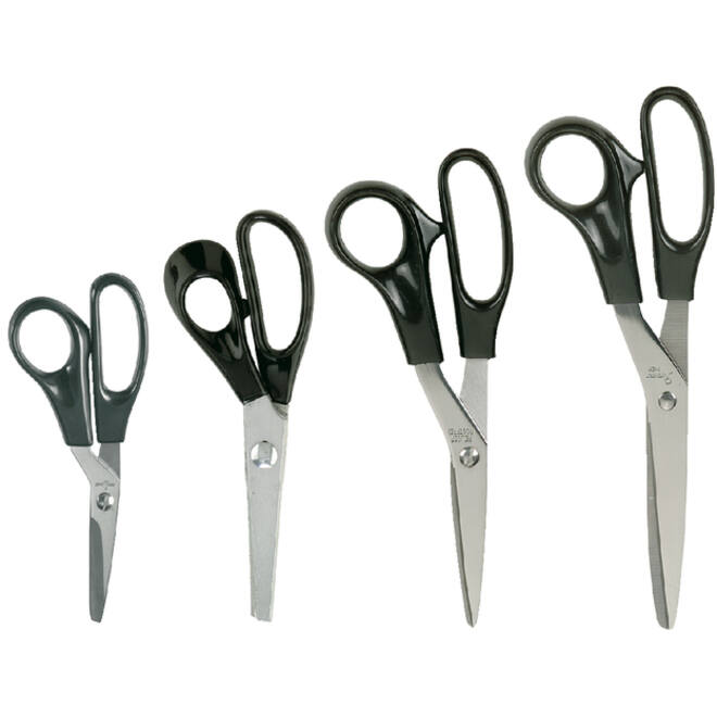 Schaar Quantore 190mm +plastic handvat zwart