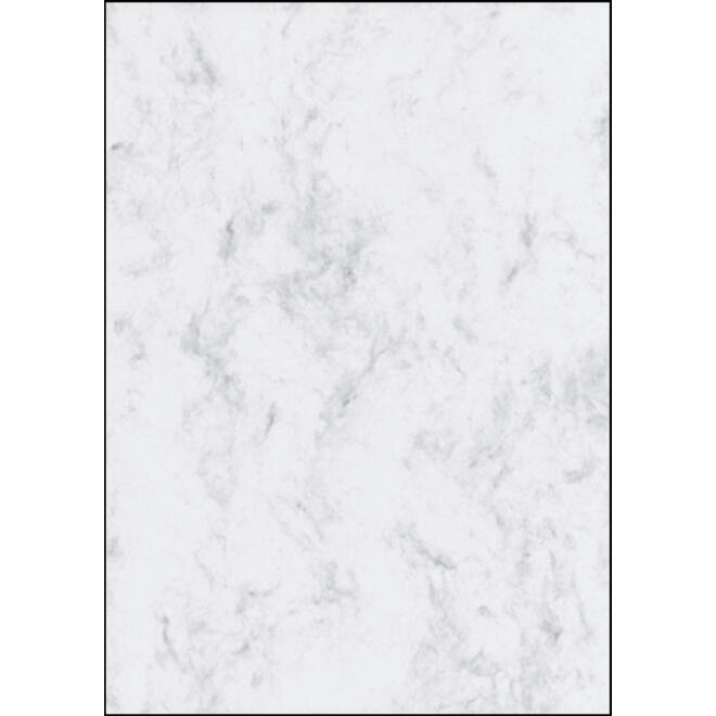 Designpapier Sigel A4 90gr marmer grijs pak à 100 vel